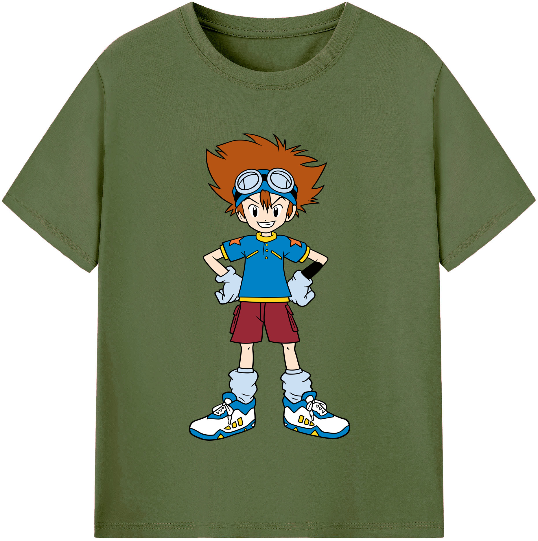 （画像用） Digimon デジタルモンスター/デジモン 綿100％半袖Tシャツ（フロントプリント）